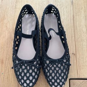 Loeffler RandallBrand New Rare Leonie Crochet Raffia Ballet Flats